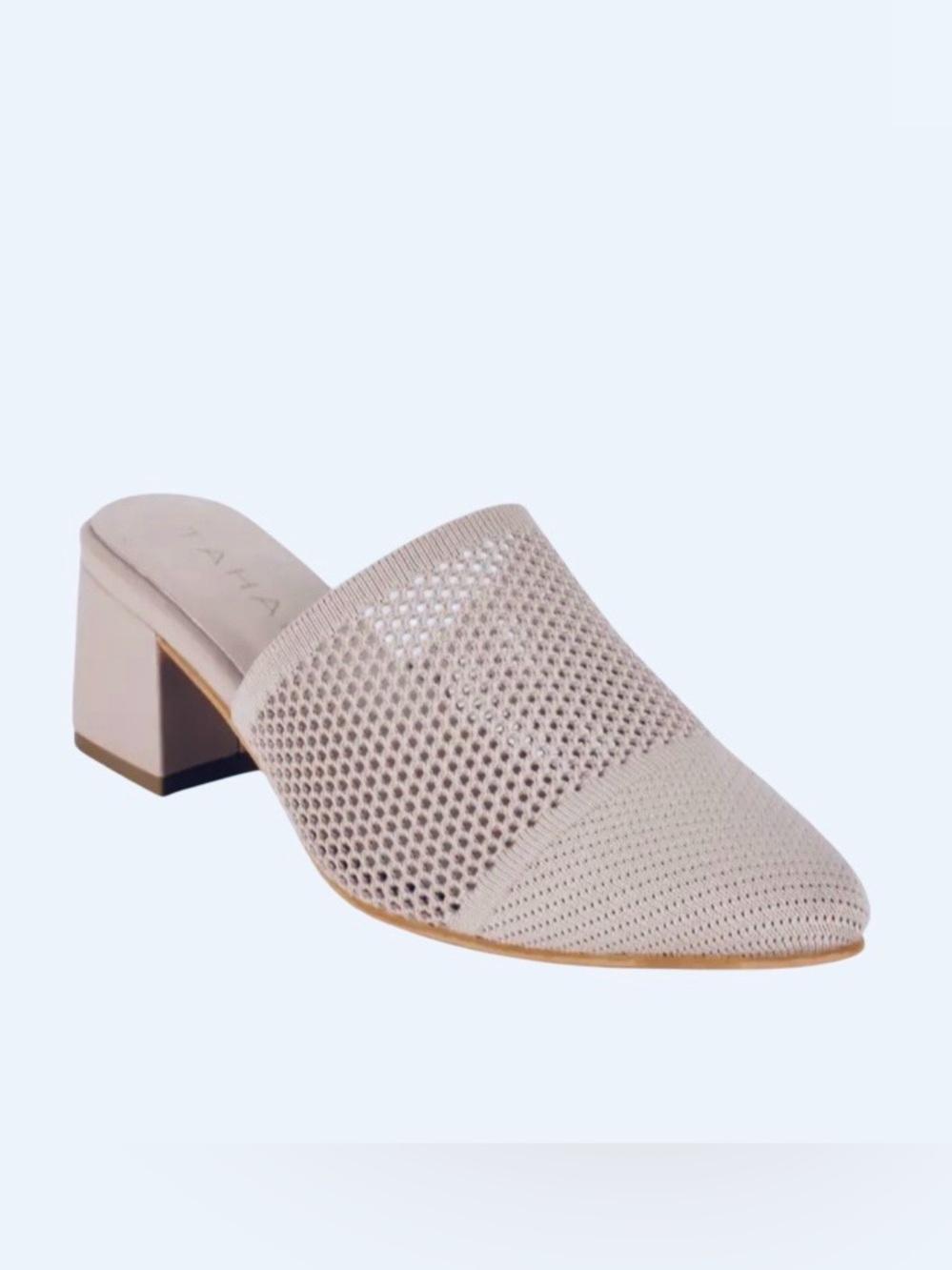 Tahari Women's Santorini Knit Slip-On Mules. Size 10